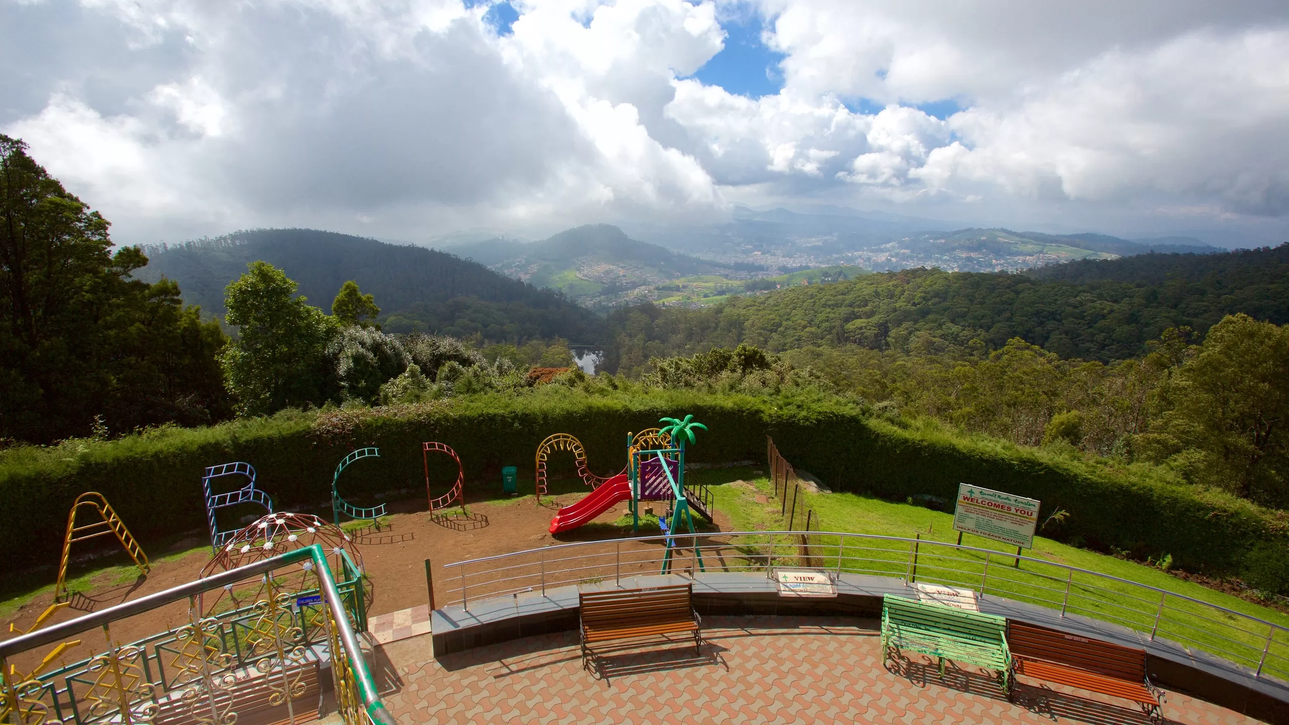 Doddabetta Peak in Ooty serving as a misty hill station filming location in South India