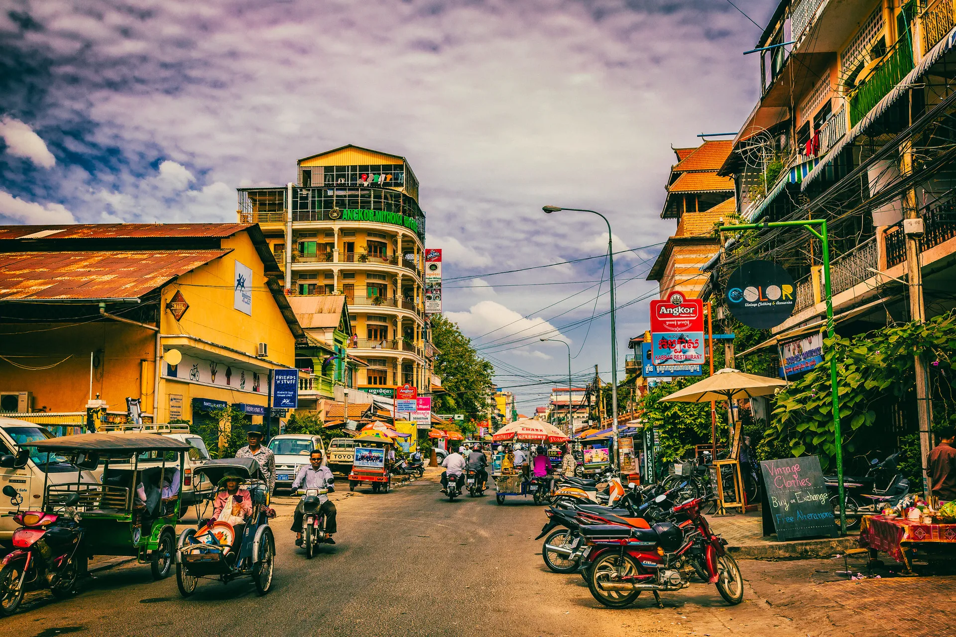 Phnom Penh cityscape, base for a line producer Cambodia