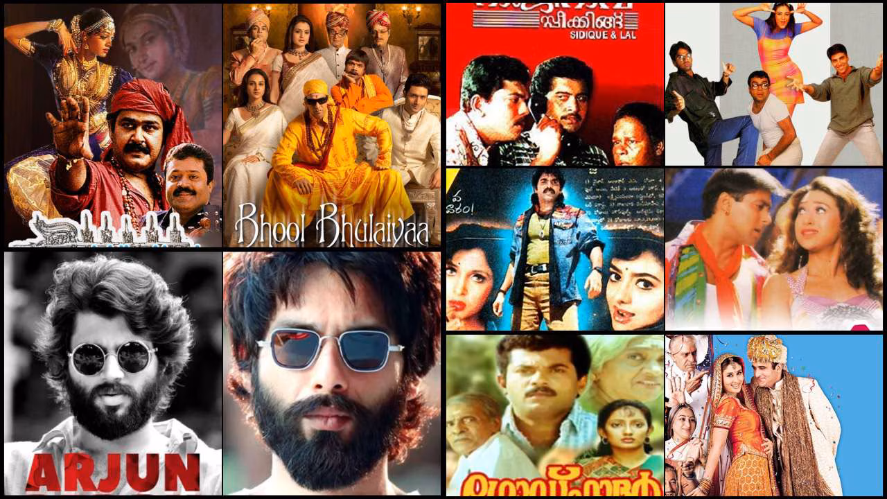Global filmmakers planning to buy movie rights in India, represented through a cinematic banner collage of film scenes and adaptation visuals.