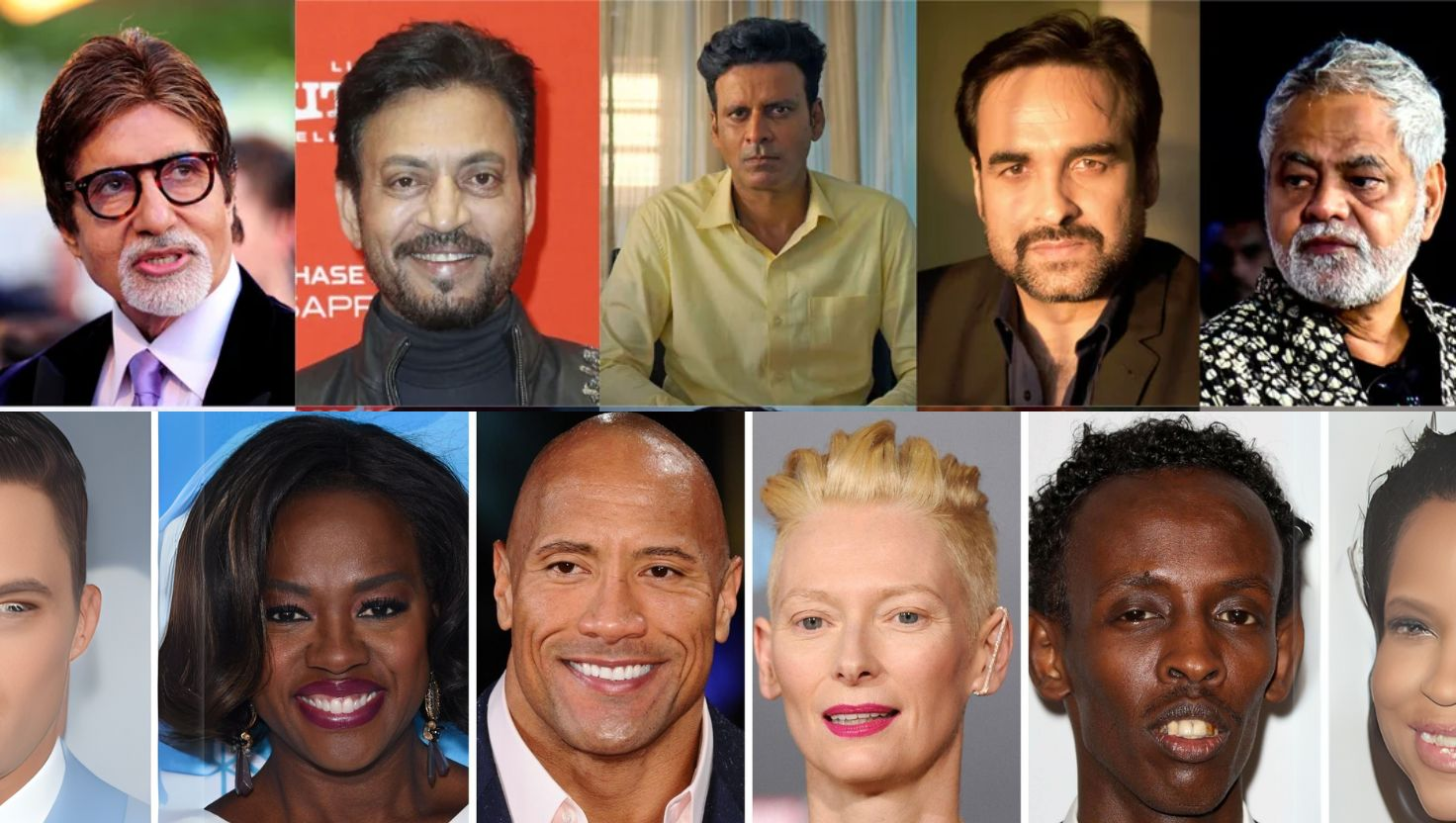 Hollywood and Bollywood actors representing two global film industries