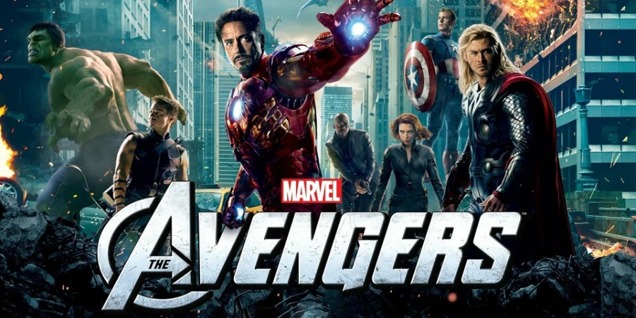 Hollywood blockbuster film production technology illustrated through a scene from the Avengers movie