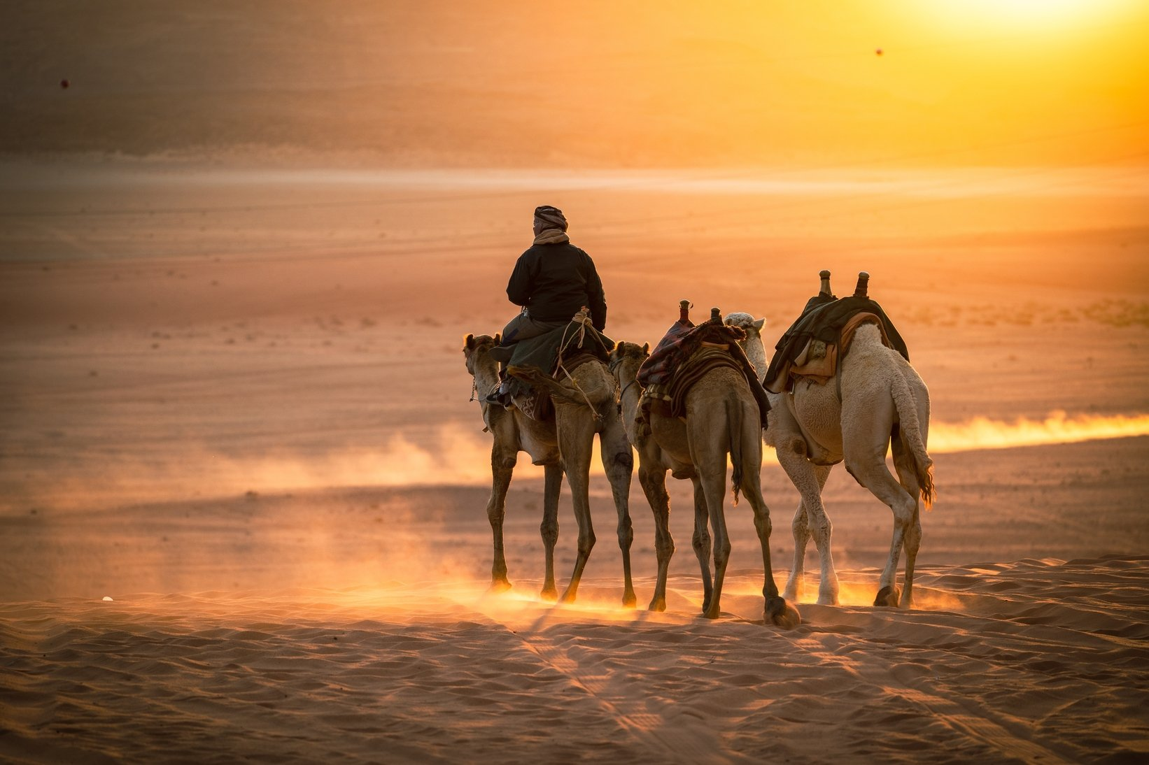 Scene from Lawrence of Arabia filmed in Petra and Wadi Rum, Jordan